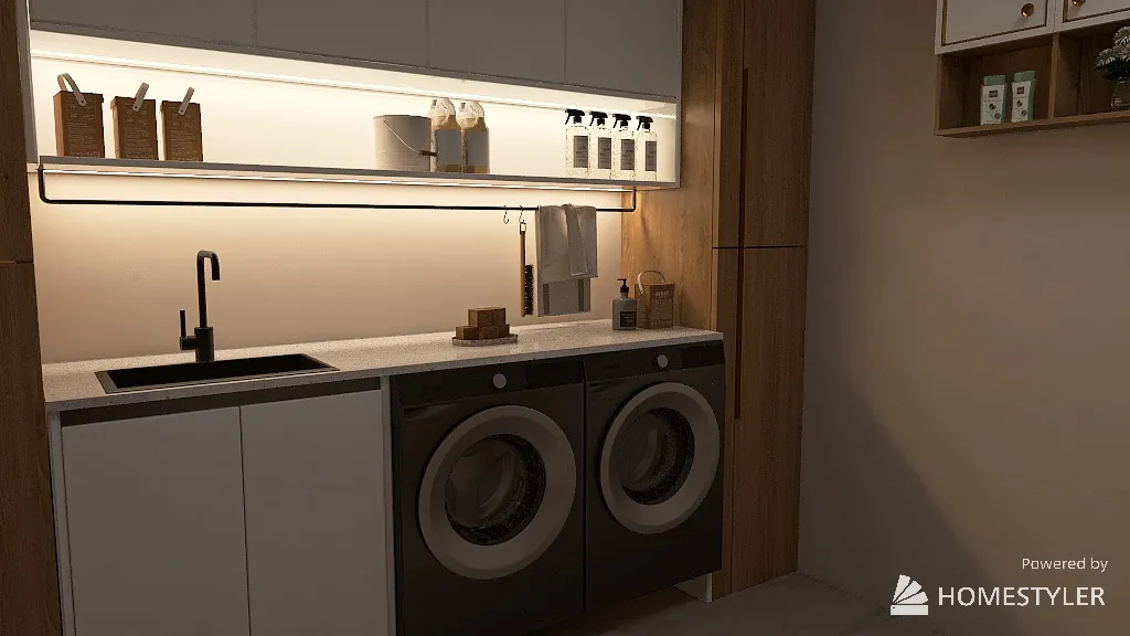 LaundryRoom 3d design renderings