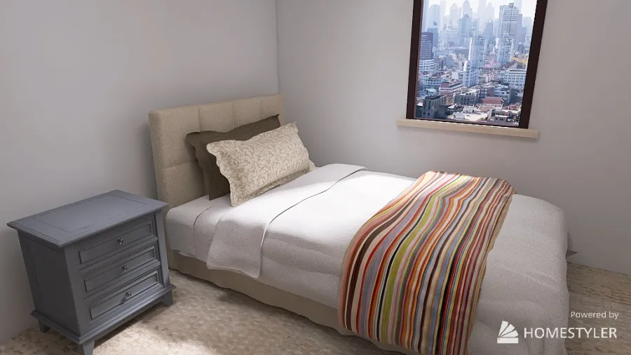 Apartment Design (1 bed, 1 bath) 3d design renderings