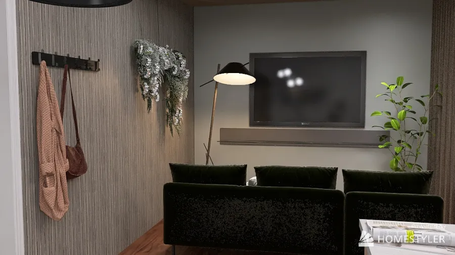 Small loft/ Apartment (Modern/ Simple) 3d design renderings