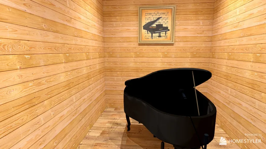 Music Studio Room 1 3d design renderings