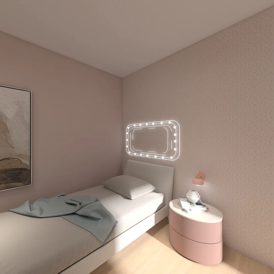 girl room 1 3d design renderings