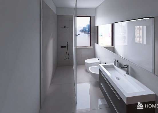 Contemporary style bathroom  Design Rendering
