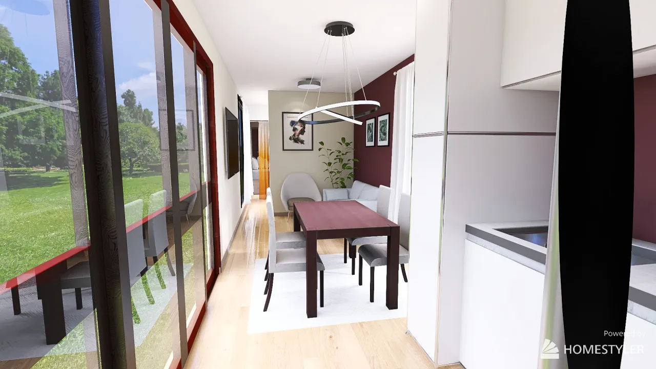 LivingDiningRoom 3d design renderings