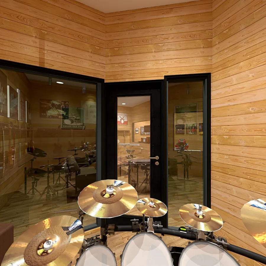 Music Studio Room 3 3d design renderings