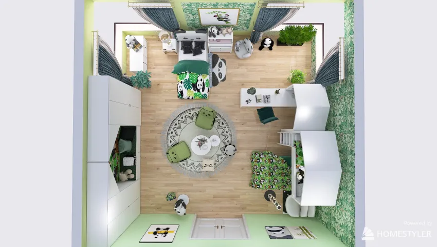Panda Themed Room for Web 3d design picture 45.17