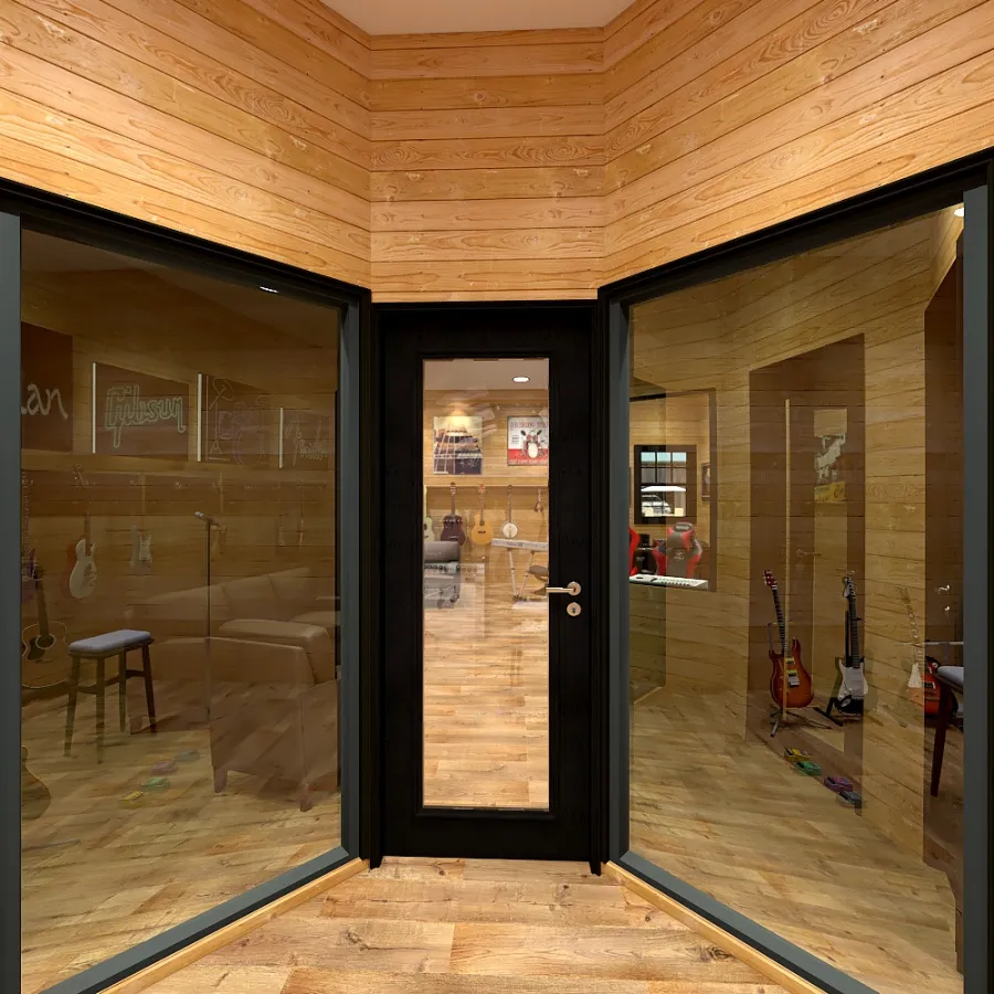 Music Studio Room 2 3d design renderings