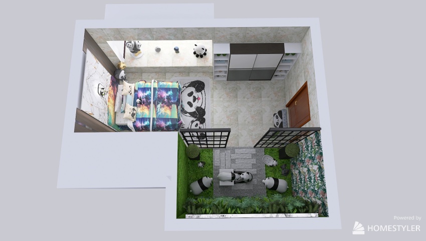 Pandas's  Sanctuary Bedroom 3d design picture 24.03