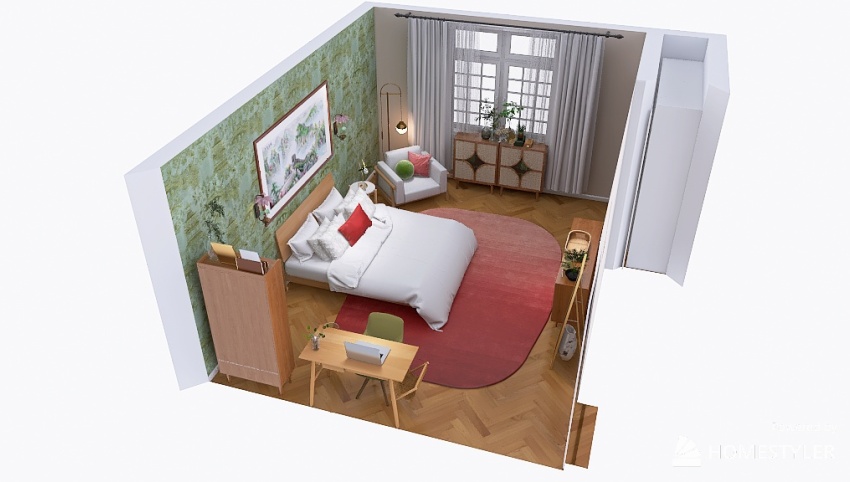 Copy of Uttley Bedroom Floorplan 3d design picture 28.4