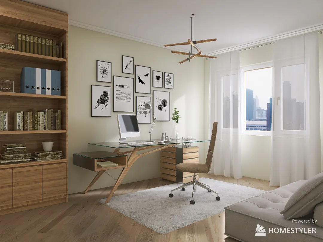 Work office 3d design renderings