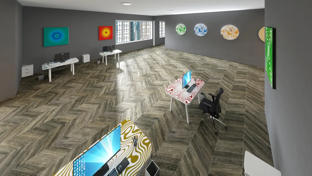 Oficina Made In La Tierra 3d design renderings