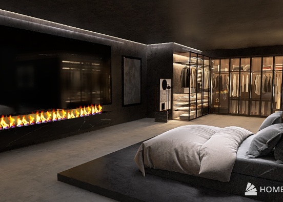 Moody Fire apartment Design Rendering