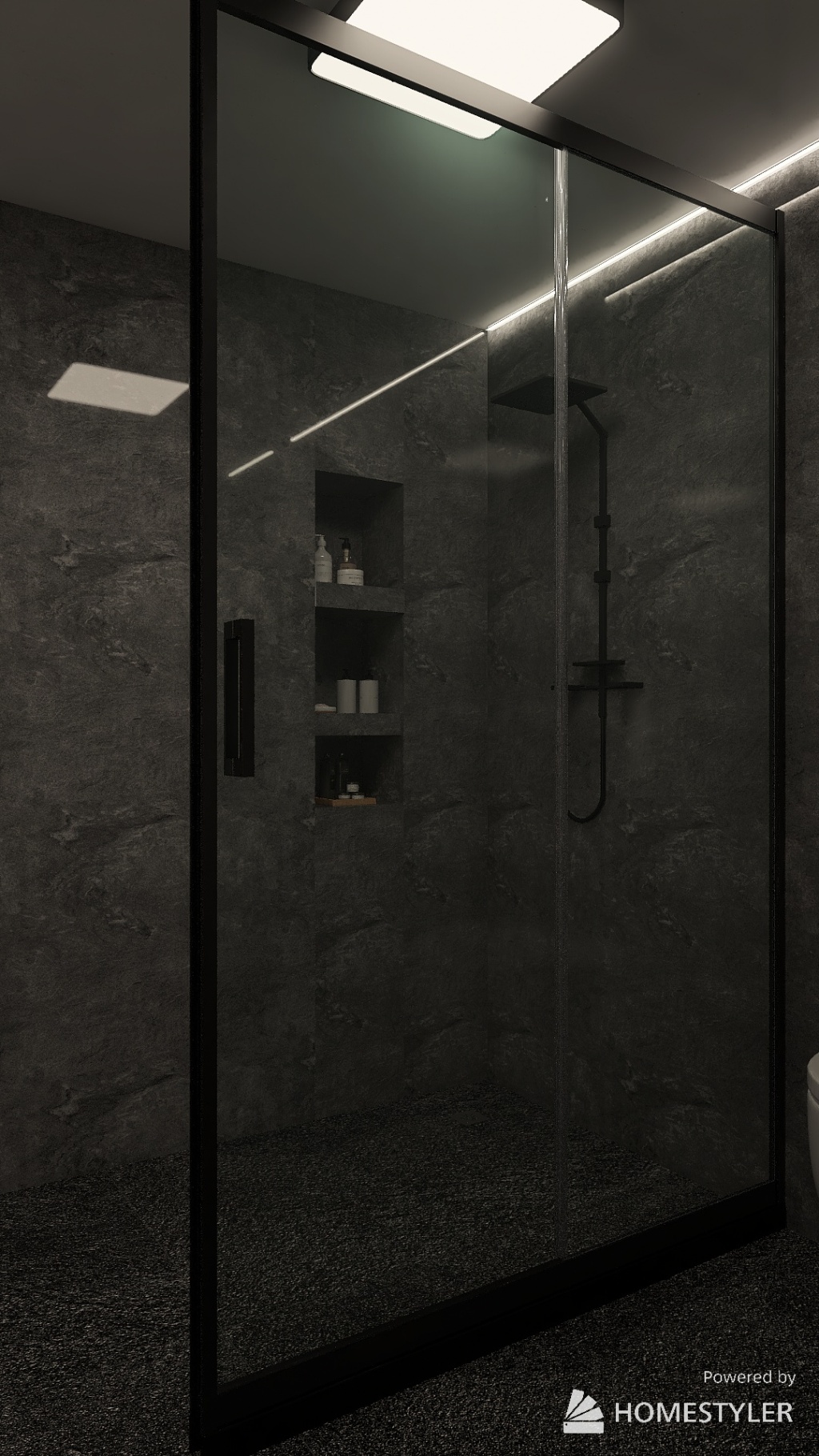 Modern bathroom design 3d design renderings