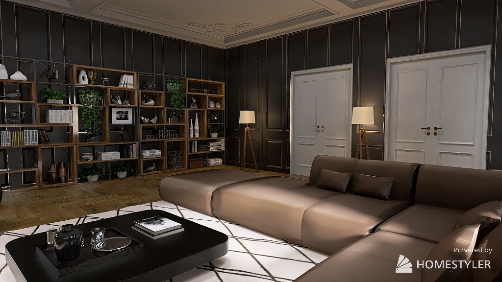 appartement HAUSSMANNIEN 3d design renderings