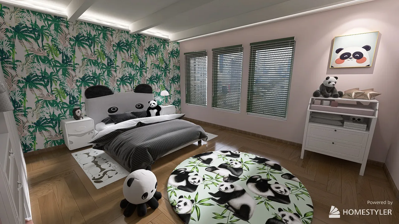 Pandakid 3d design renderings