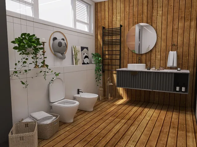Panda inspired bathroom