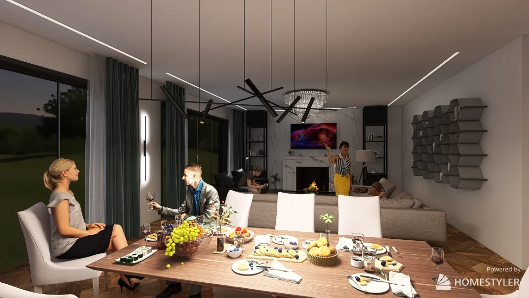 Интерьер дома 3d design renderings