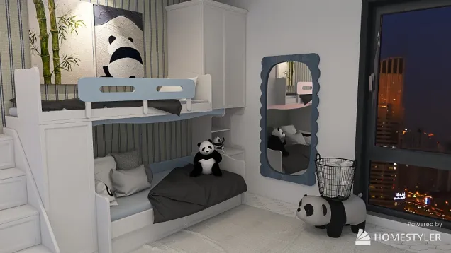 Panda Themed Childs Room 