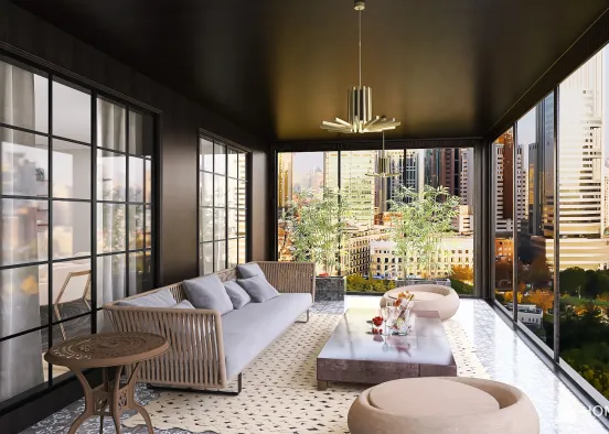 Luxury City Apartment Design Rendering
