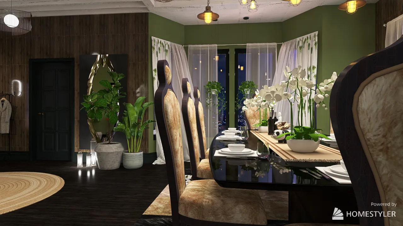 LivingDiningRoom 3d design renderings