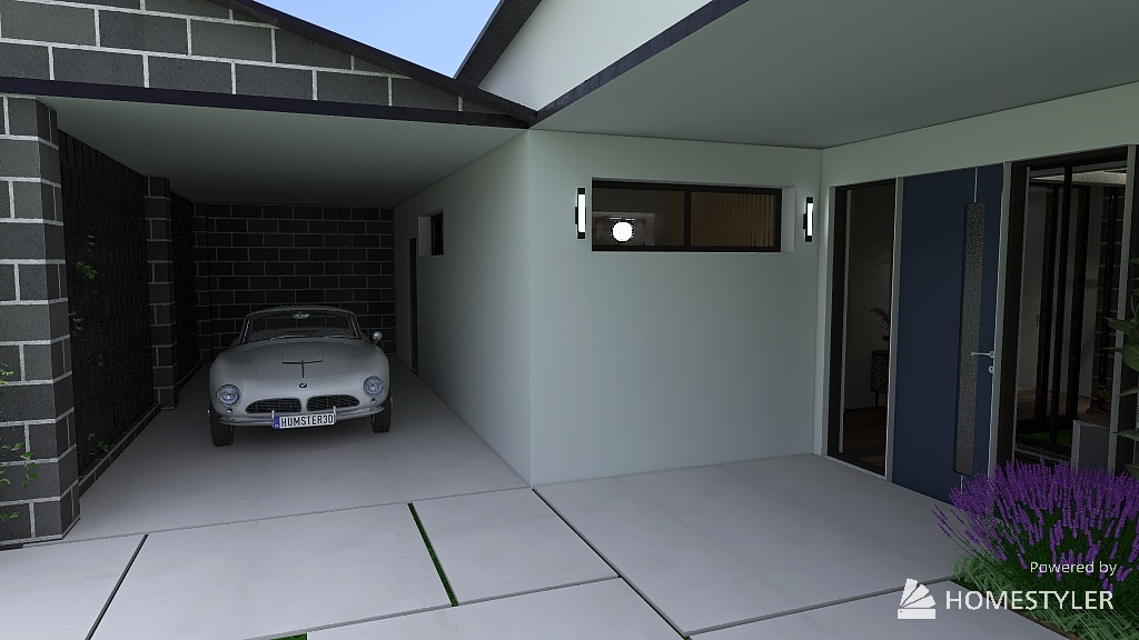 Mid Century Modern inspired home 3d design renderings
