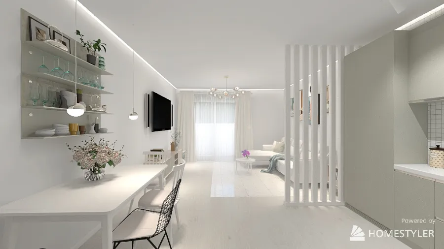 Mieszkanie w Chorzowie M1 3d design renderings