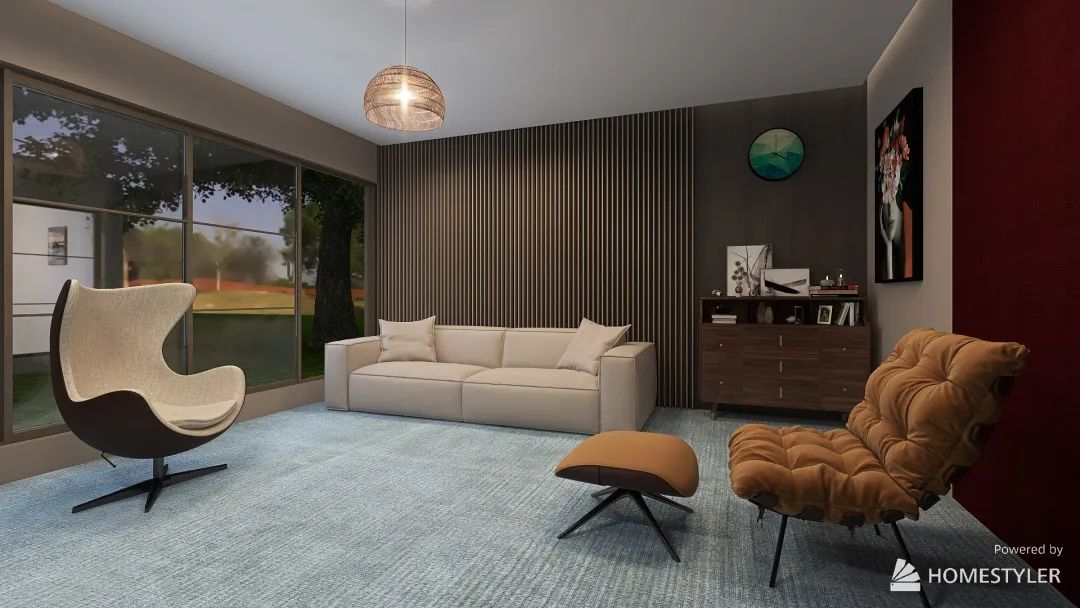 Minimalist Psychologist Room - Commercial Propose 3d design renderings
