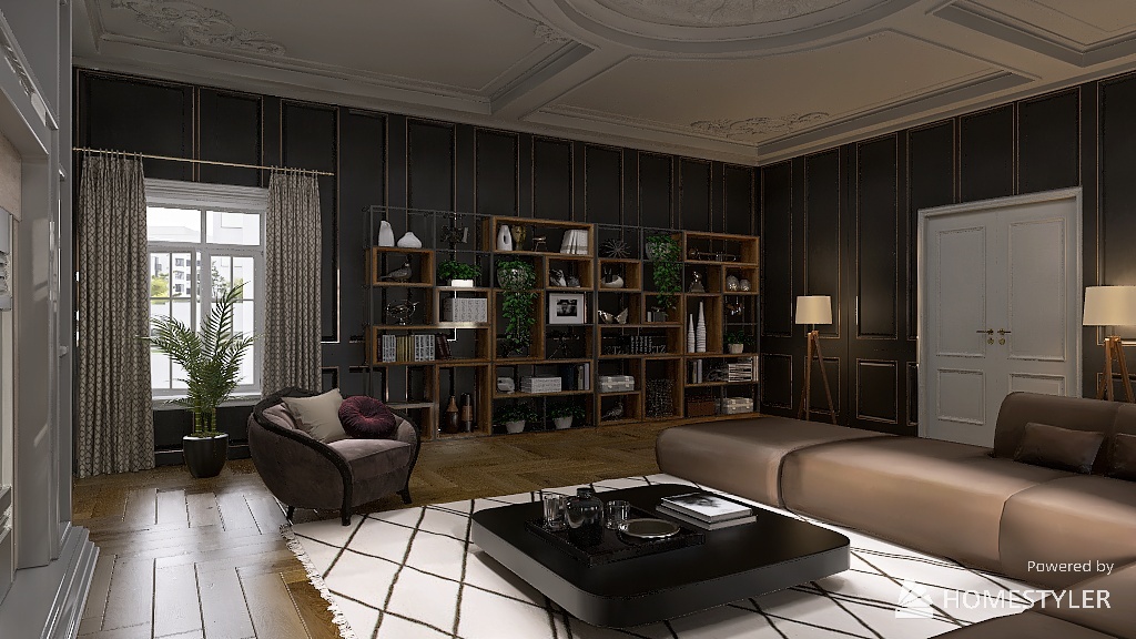 appartement HAUSSMANNIEN 3d design renderings