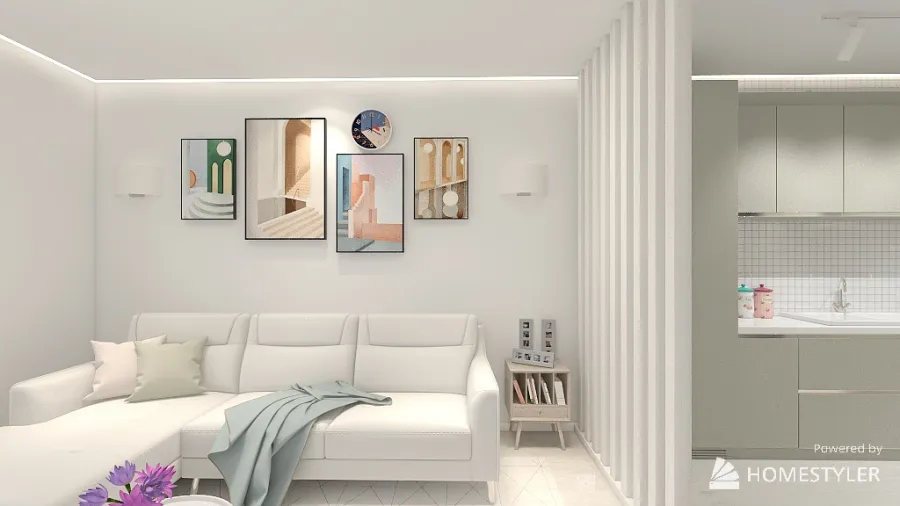 Mieszkanie w Chorzowie M1 3d design renderings