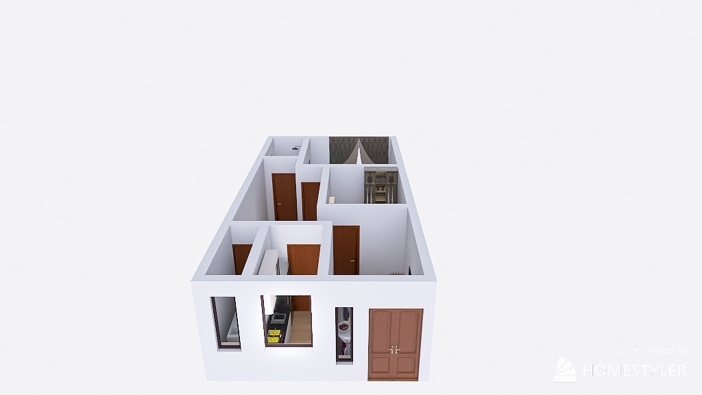 2 dormitorios 3d design renderings