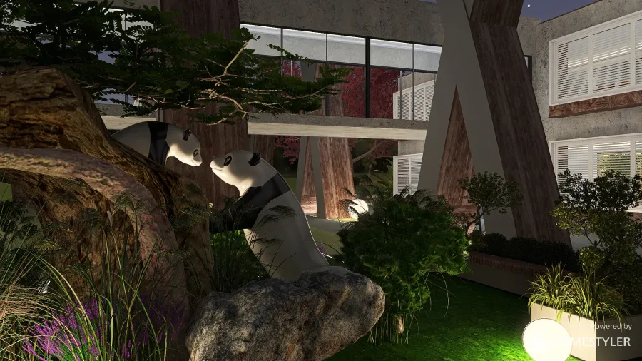 Panda Protection Institute 3d design renderings