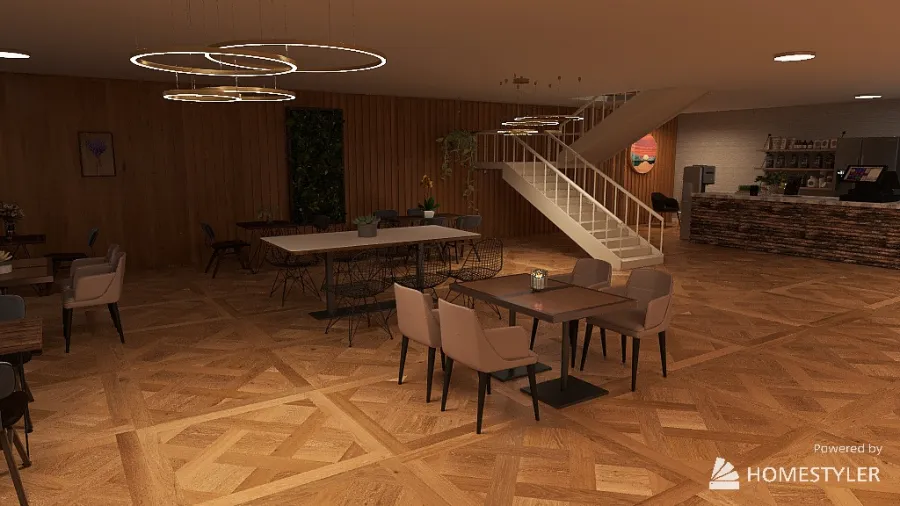 My Dream Cafe 3d design renderings