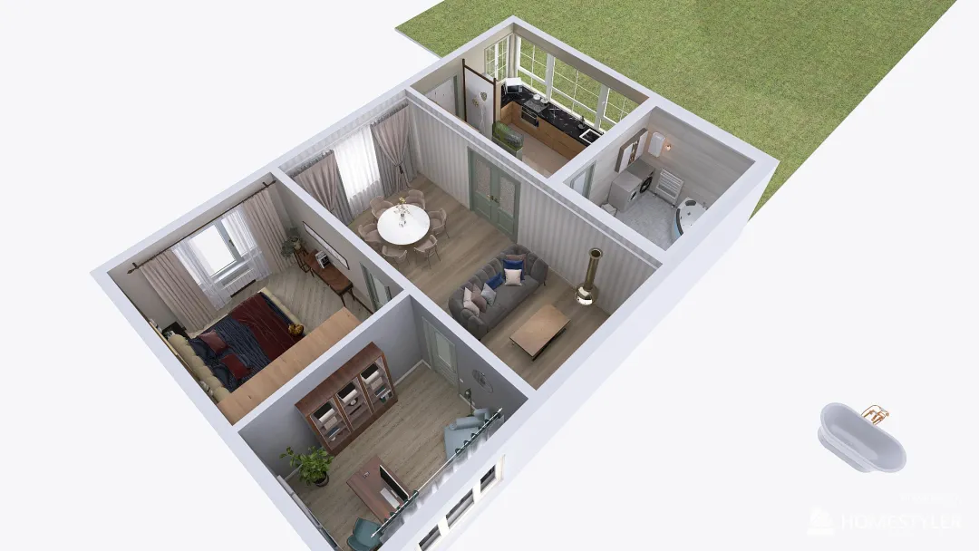 Andrej Vorosov Residence 3d design renderings