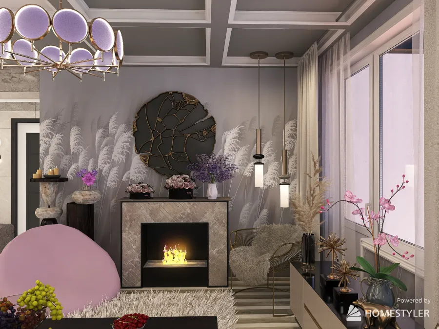 Modern apartment&natural motifs 3d design renderings
