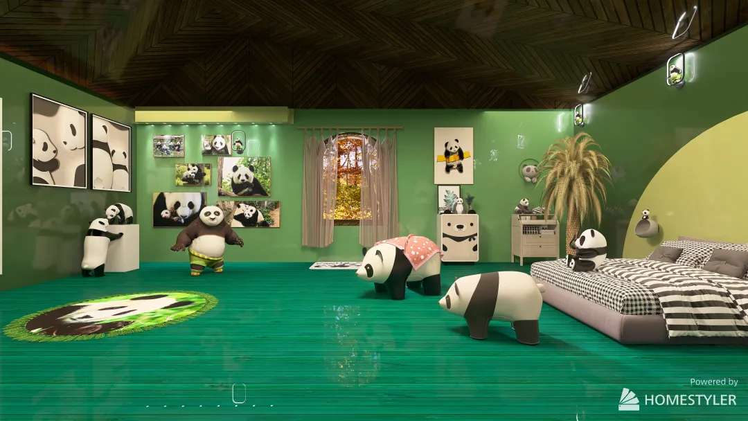 At Kung Fu Panda's House 3d design renderings