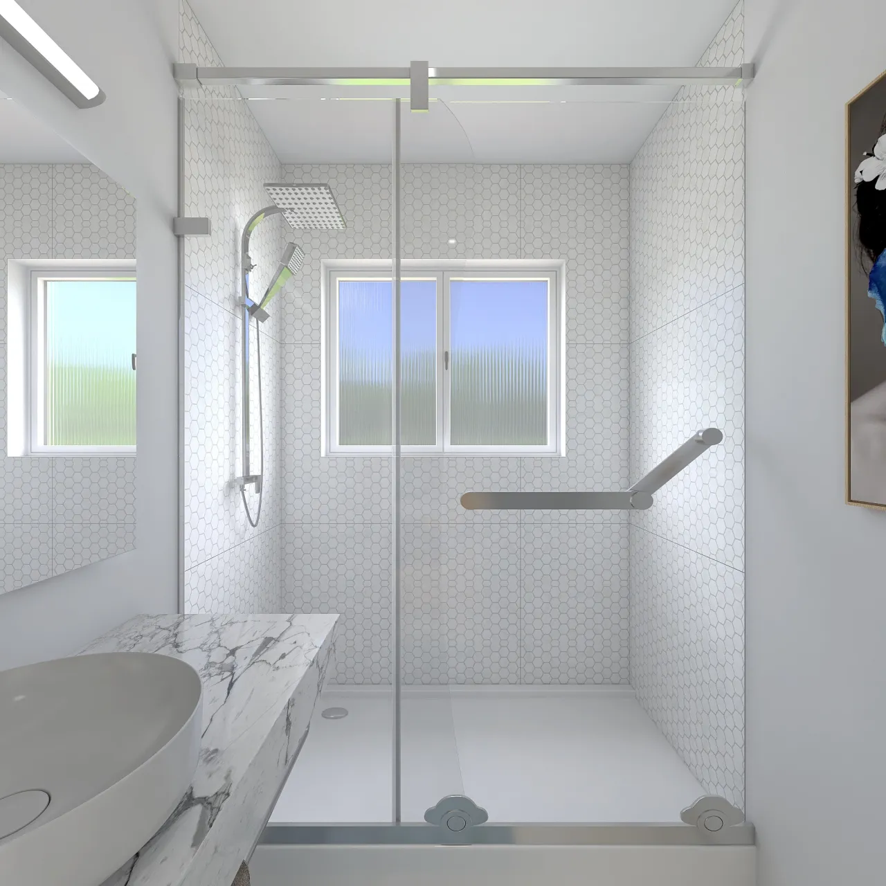 Bathroom 3d design renderings