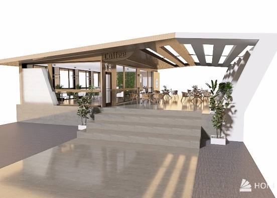 Gr10 Industrial Final Project - Coffee Shop Design Rendering
