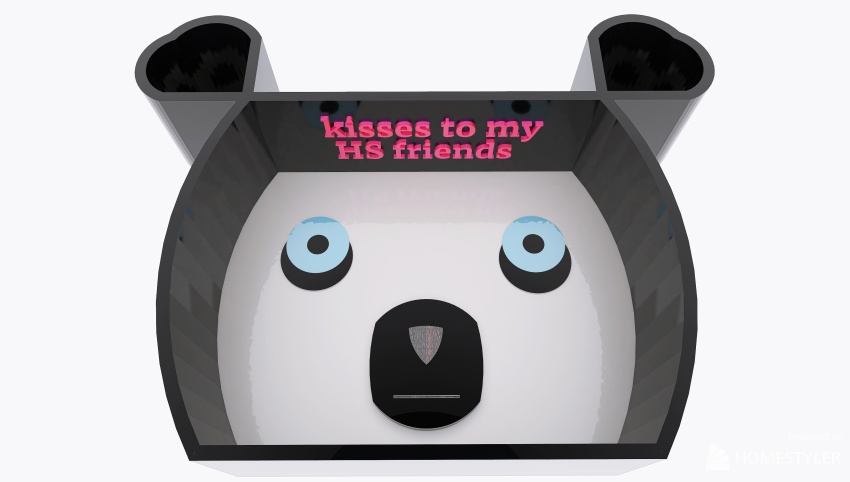 panda's kiss 3d design picture 61.03
