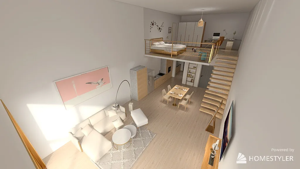 golden house 3d design renderings