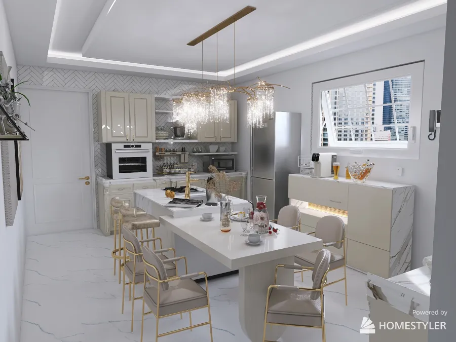 Cozinha da Dinda 3d design renderings