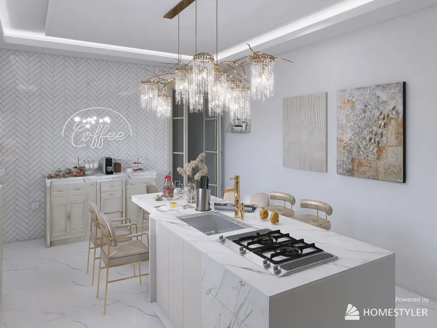 Cozinha da Dinda 3d design renderings