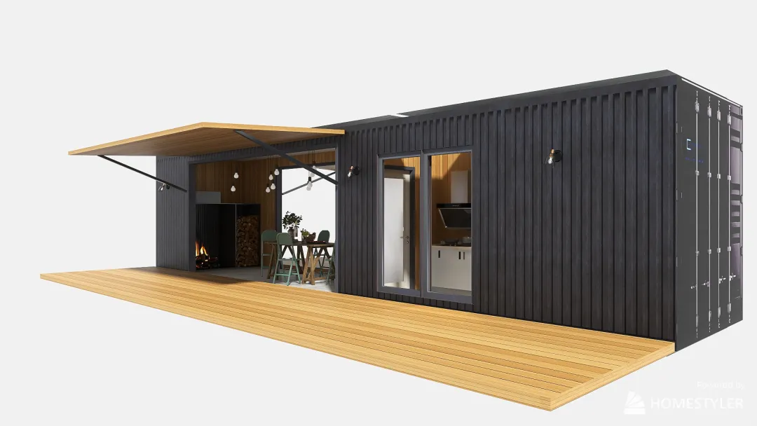 открытая кухня 3d design renderings