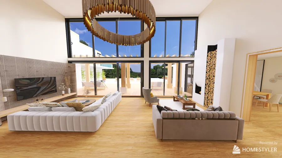 Modern Residence 3d design renderings