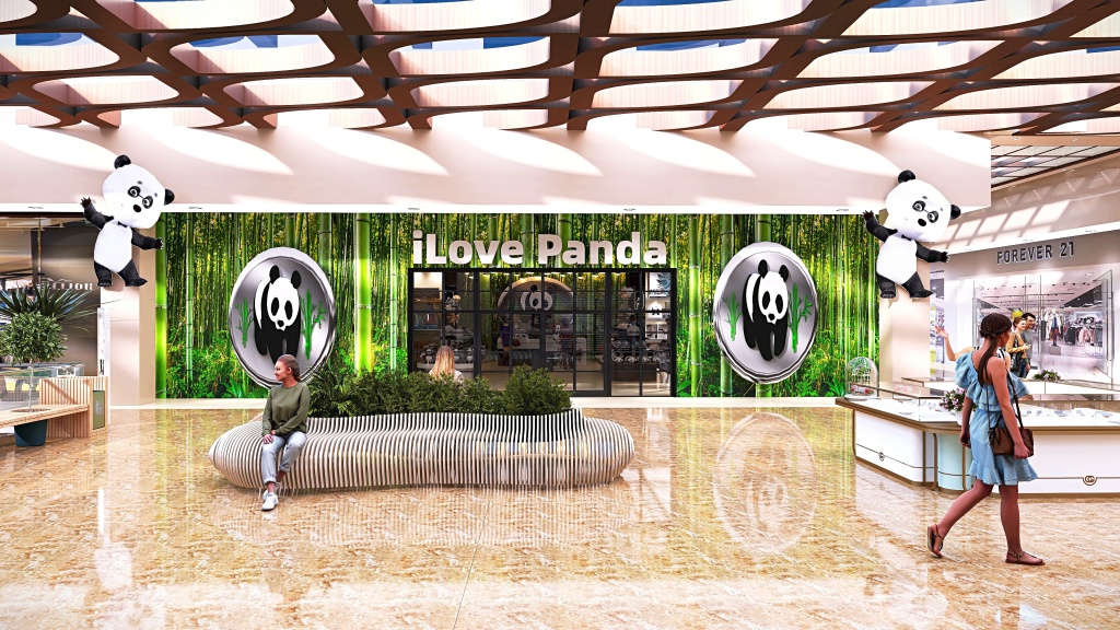 #iLovePanda 3d design renderings