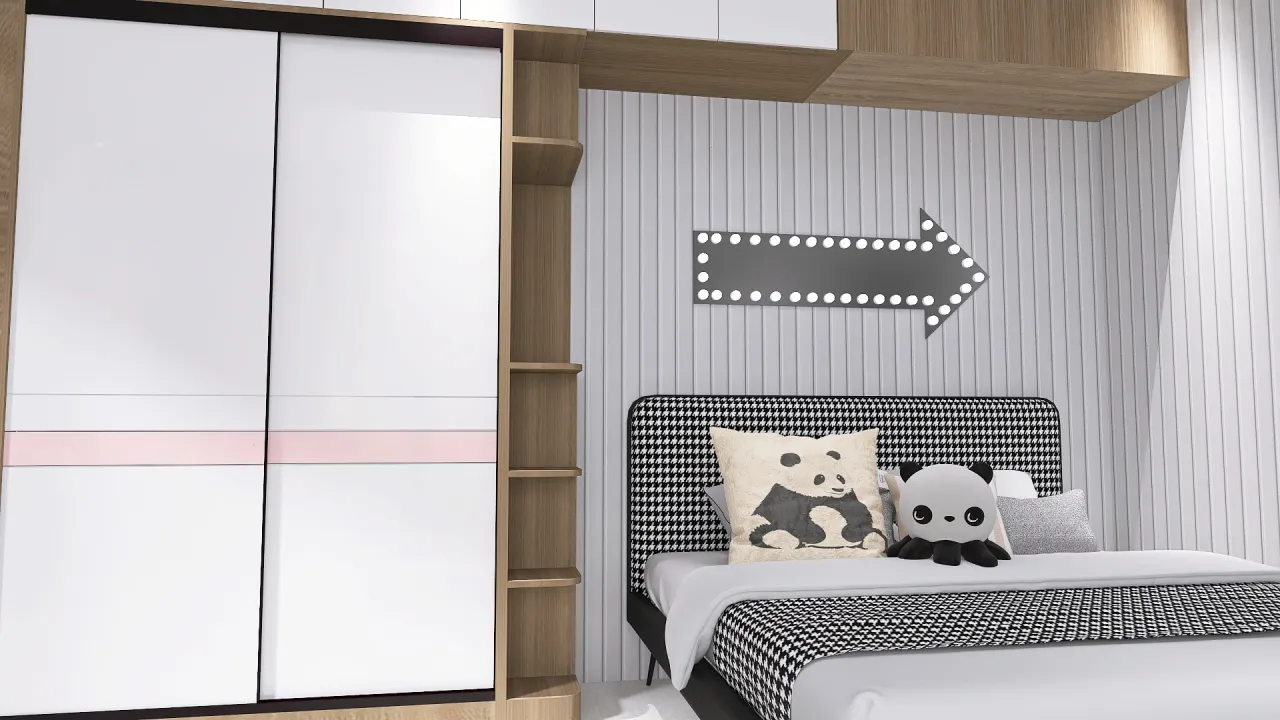 SecondBedroom 3d design renderings