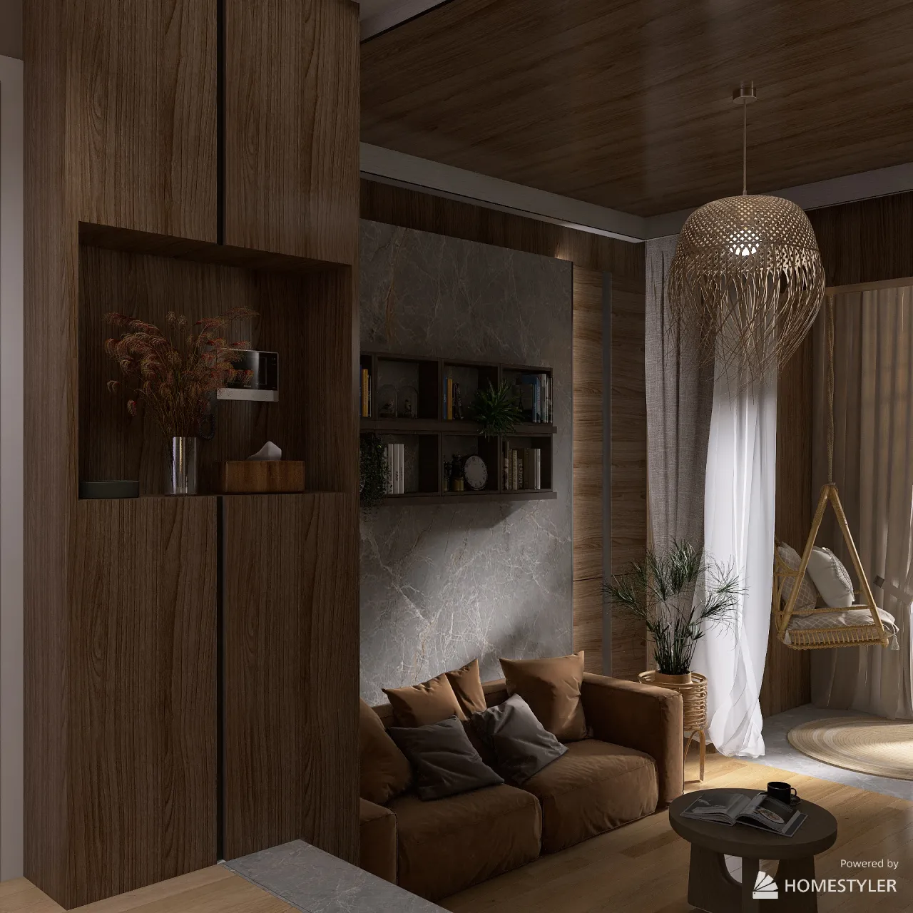 Bohemian chic 3d design renderings