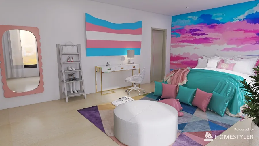 Trans Representing Bedroom 3d design renderings
