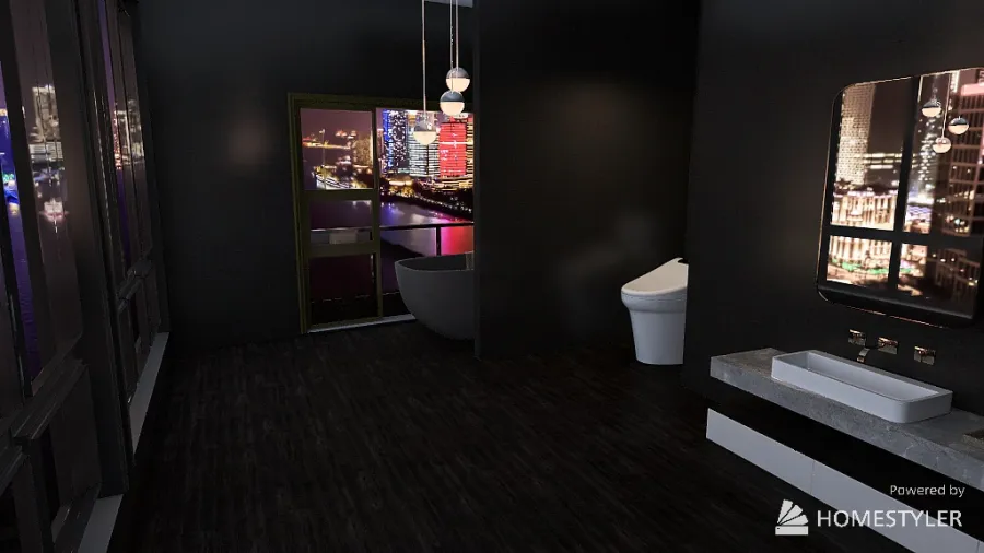 big bathroom 2 3d design renderings