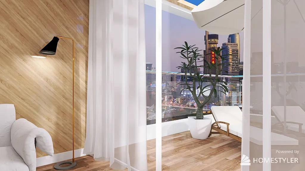 Nature Inspired Condo 3d design renderings