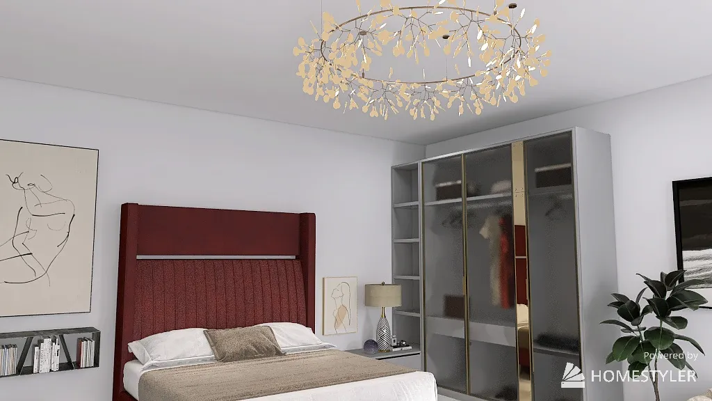 Aesthetic Bedroom 3d design renderings