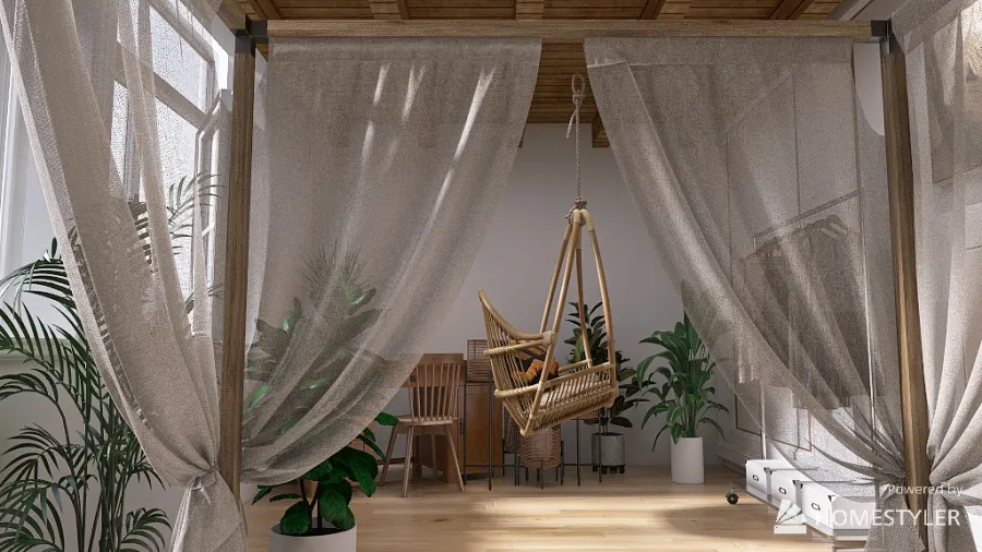 boho bedroom :) 3d design renderings